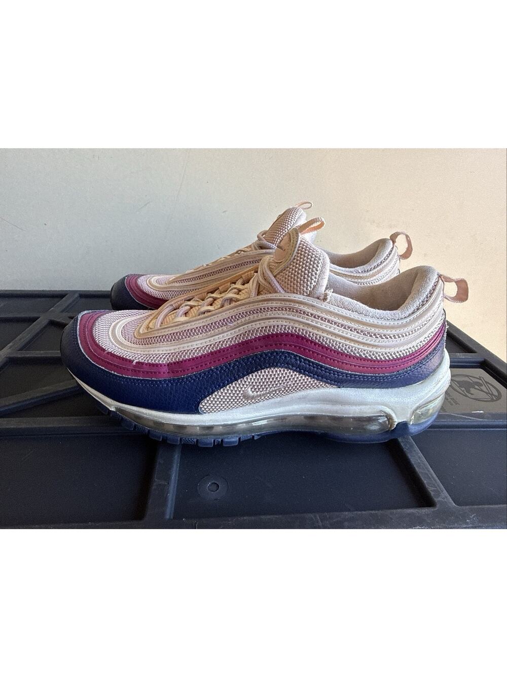 Womens Nike Air Max 97 'Plum Chalk' Sneakers Shoes Size 8 (921733-802)